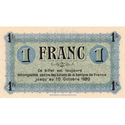 Le Puy (Haute-Loire) - Pirot 70-6 - 1 franc - Série C - 10/10/1916 - Etat : SPL