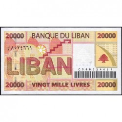 Liban - Pick 87 - 20'000 livres - Série C08 - 22/11/2004 - Etat : NEUF