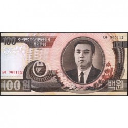 Corée du Nord - Pick 43a_2 - 100 won - 1992 - Etat : NEUF