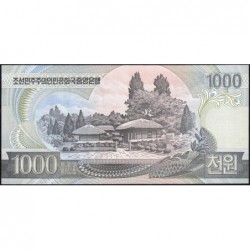 Corée du Nord - Pick 45a_2 - 1'000 won - Série ㄱㄷ - 2002 - Etat : NEUF