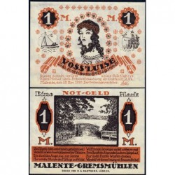 Allemagne - Notgeld - Malente-Gremsmühlen - 1 mark - 20/11/1920 - Etat : SPL