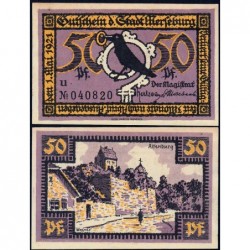 Allemagne - Notgeld - Merseburg - 50 pfennig - Lettre u - 01/05/1921 - Etat : SPL+