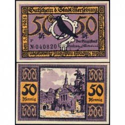 Allemagne - Notgeld - Merseburg - 50 pfennig - Lettre r - 01/05/1921 - Etat : NEUF