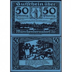 Allemagne - Notgeld - Münchenbernsdorf - 50 pfennig - 01/08/1921 - Etat : SPL