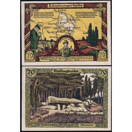 Allemagne - Notgeld - Soltau - 70 pfennig - 1921 - Etat : NEUF