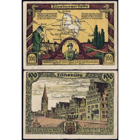 Allemagne - Notgeld - Soltau - 100 pfennig - 1921 - Etat : TTB