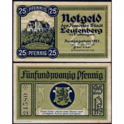 Allemagne - Notgeld - Leutenberg - 25 pfennig - 1921 - Etat : SPL