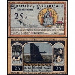 Allemagne - Notgeld - Lilienthal - 25 pfennig - Série E - 15/03/1921 - Etat : TB+