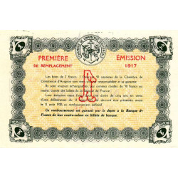 Avignon - Pirot 18-17 - 1 franc - 11/08/1915 - Petit numéro - Etat : NEUF