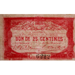 Le Tréport - Pirot 71-8 variété - 25 centimes - Lettre D - Série C - 3e émission - 1915 - Etat : SUP