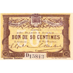 Le Tréport - Pirot 71-13 - 50 centimes - Lettre C - Série D - 4e émission - 1916 - Etat : SPL