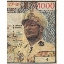 Centrafrique - Pick 2 - 1'000 francs - Série T.4 - 1974 - Etat : TB