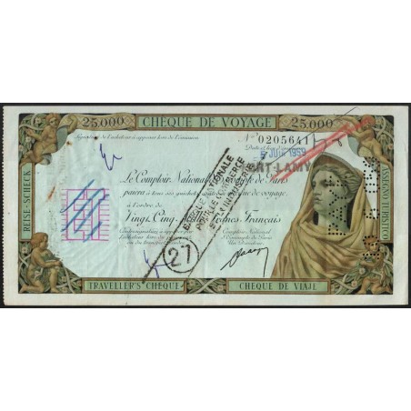 Tchad - Fort-Lamy - Afrique Equatoriale - 25'000 francs - 05/06/1959 - Etat : SUP