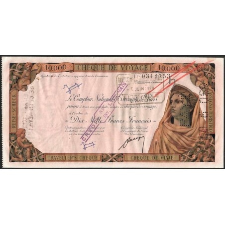 Gabon - Libreville - Afrique Equatoriale - 10'000 francs - 05/06/1959 - Etat : SUP à SUP+