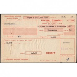 Madagascar - Fianarantsoa - 50'000 francs - 10/06/1959 - Etat : SUP