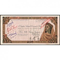 Tunisie - Tunis - 10'000 francs - 03/06/1959 - Etat : TTB