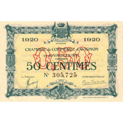 Avignon - Pirot 18-22 - 50 centimes - 1920 - Etat : SUP