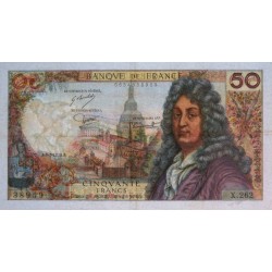 F 64-29 - 06/03/1975 - 50 francs - Racine - Série X.262 - Etat : TTB+