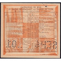 Section du Bois - 0,20 unité - 30/09/1944 - Code 01 - Série TA - Etat : SUP