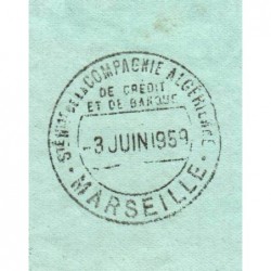 Sté Nlle de la Compagnie Algérienne - Chèque de voyage - 25'000 francs - 1959 - Etat : SUP