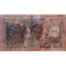 Martinique - Pick 36 - 5'000 francs - Série R.6 - 1956 - Etat : B+ à TB-