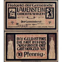 Allemagne - Notgeld - Lauestein - 10 pfennig - 06/1921 - Etat : NEUF