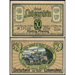 Allemagne - Notgeld - Lobenstein - 50 pfennig - 15/03/1921 - Etat : NEUF
