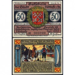 Allemagne - Notgeld - Lübbecke - 50 pfennig - 07/1921 - Etat : SPL