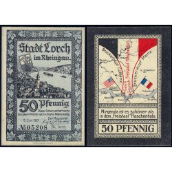 Allemagne - Notgeld - Lorch - 50 pfennig - Type 1 - 15/06/1921 - Etat : NEUF