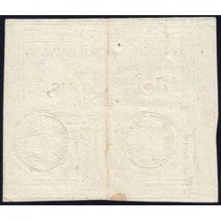 Assignat 34a - 10 sous - 24 octobre 1792 - Série 1547 - Etat : TTB