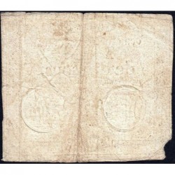 Assignat 40a - 10 sous - 23 mai 1793 - Série 4 - Filigrane royal - Etat : B