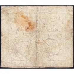 Assignat 40a - 10 sous - 23 mai 1793 - Série 11 - Filigrane royal - Etat : B