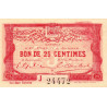Le Tréport - Pirot 71-35 - 25 centimes - Lettre D - Série J - 9e émission - 1917 - Etat : pr.NEUF