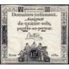 Assignat 35a - 15 sols - 24 octobre 1792 - Série 1680 - Etat : TB+