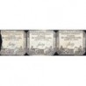 Assignat 26a-v1b (variété) + 26a-v1a + 26a - 50 sols - 4 janvier 1792 - Série 990 - Etat : TTB+ / TB / AB
