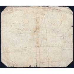 Assignat 42a - 50 sols - 23 mai 1793 - Série 12 - Filigrane royal - Etat : TB-
