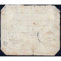 Assignat 42a - 50 sols - 23 mai 1793 - Série 24 - Filigrane royal - Etat : B