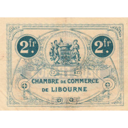 Libourne - Pirot 72-8 - 2 francs - Sans série - 13/04/1915 - Etat : TTB