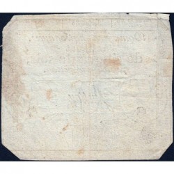 Assignat 42a - 50 sols - 23 mai 1793 - Série 30 - Filigrane royal - Etat : TB
