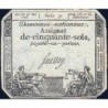 Assignat 42a - 50 sols - 23 mai 1793 - Série 31 - Filigrane royal - Etat : TB+