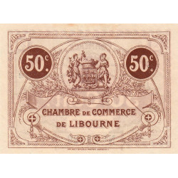 Libourne - Pirot 72-15 - 50 centimes - 3e série - 13/04/1915 - Etat : SUP