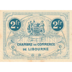Libourne - Pirot 72-17 - 2 francs - 3e série - 13/04/1915 - Etat : SUP