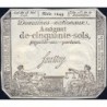 Assignat 42b - 50 sols - 23 mai 1793 - Série 1249 - Filigrane républicain - Etat : SUP