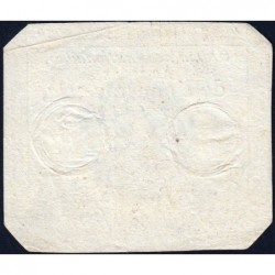 Assignat 42b_v1 - 50 sols - 23 mai 1793 - Série 1878 - Filigrane républicain - Variété - Etat : TTB