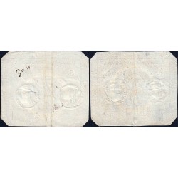 Assignat 42b-v1 (variété) + 42b - 50 sols - 23 mai 1793 - Série 2131 - Etat : TTB / TB+