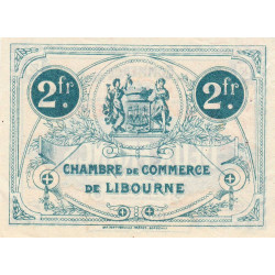 Libourne - Pirot 72-31 - 2 francs - Sixième série - 12/03/1920 - Etat : SUP+