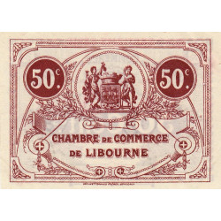 Libourne - Pirot 72-32 - 50 centimes - Septième série - 23/09/1920 - Etat : SUP+