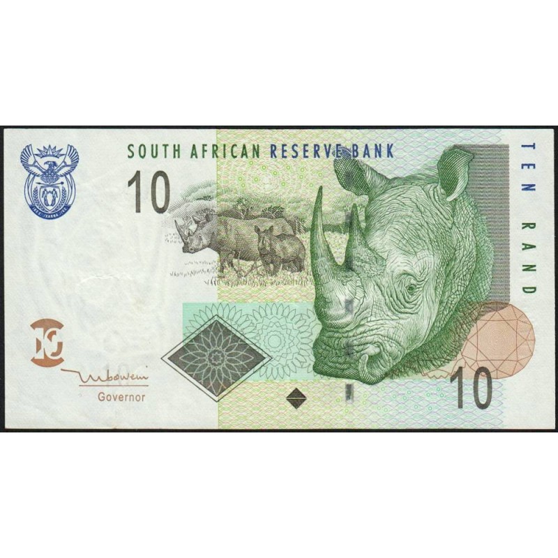 Afrique du Sud - Pick 128a - 10 rand - 2005 - Etat : SUP