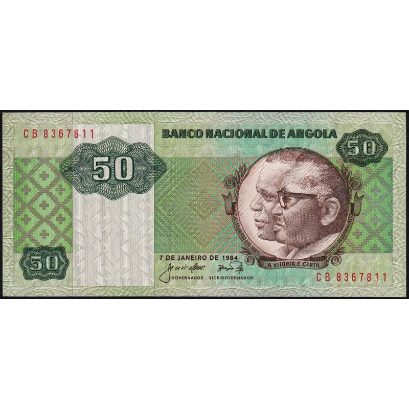 Angola - Pick 118 - 50 kwanzas - Série CB - 07/01/1984 - Etat : NEUF