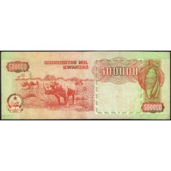 Angola - Pick 134 - 500'000 kwanzas - Série JK - 04/02/1991 - Etat : TB+